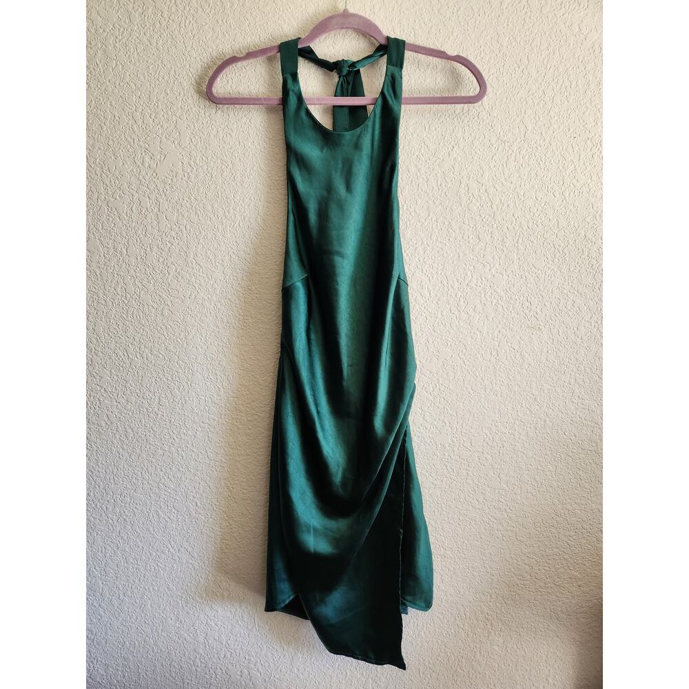 HelloMolly Heavy Heart Satin Halter Top Dress S